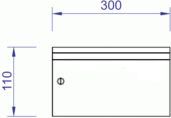 Lavprofil postkasse i tre